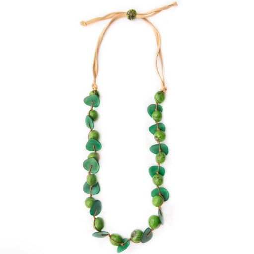 Caribbean Emerald Bombona Necklace